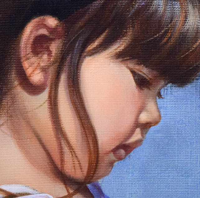 藤岡心象「サビタの頃」油絵・F10号 絵画買取・販売の小竹美術