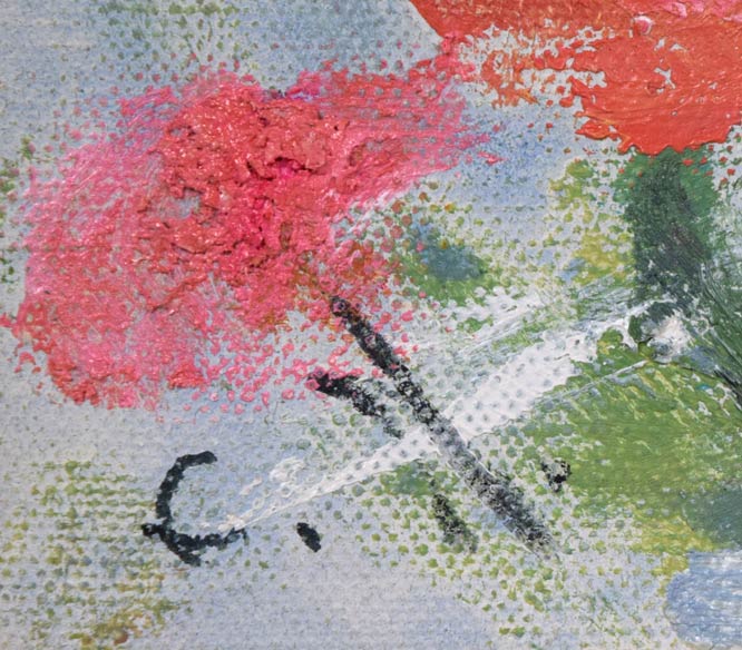 西村計雄油絵木蓮の花F3号