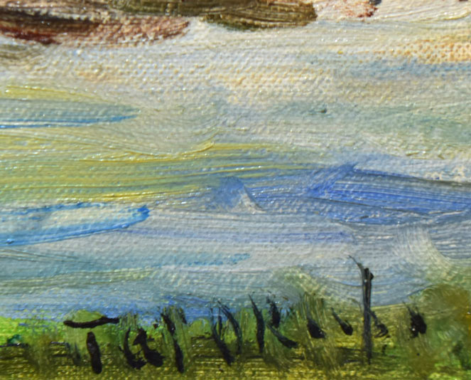 田村正幸「五色沼」油彩 F3 額装 油絵 油画 E 【公式通販】