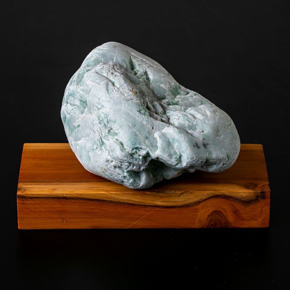 糸魚川翡翠 ヒスイ 原石 66g 緑×白 糸魚川産 翡翠原石 白、緑