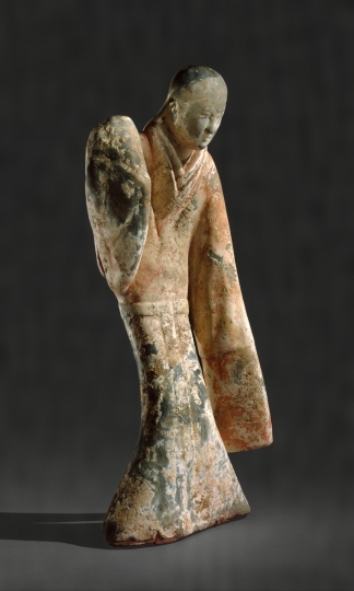 木製 女性像 彫刻 中国伝統衣装文化大革命時代