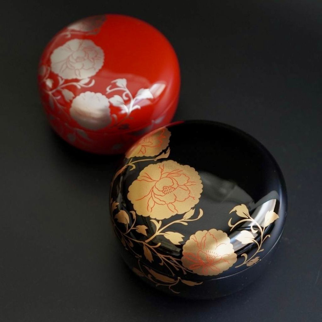 豪華金彩アールヌーボー 薔薇唐草模様 茶壷＆糖器セット 手彩金盛上