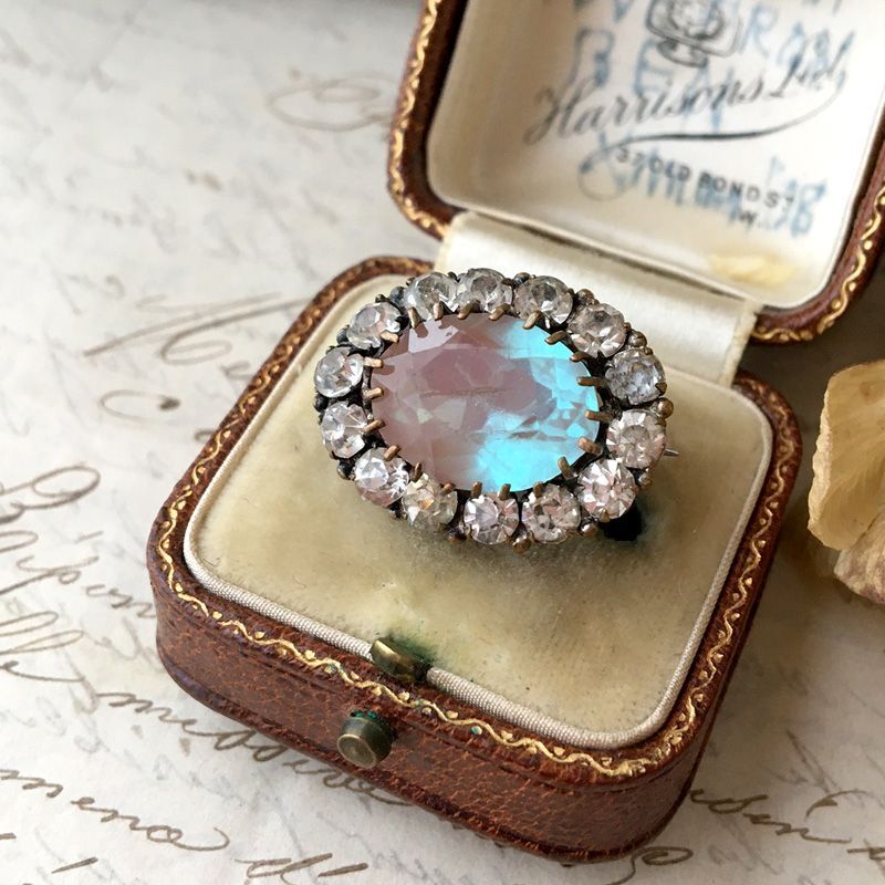 サフィレットのオーバルブローチ - アンティーク k-nuts