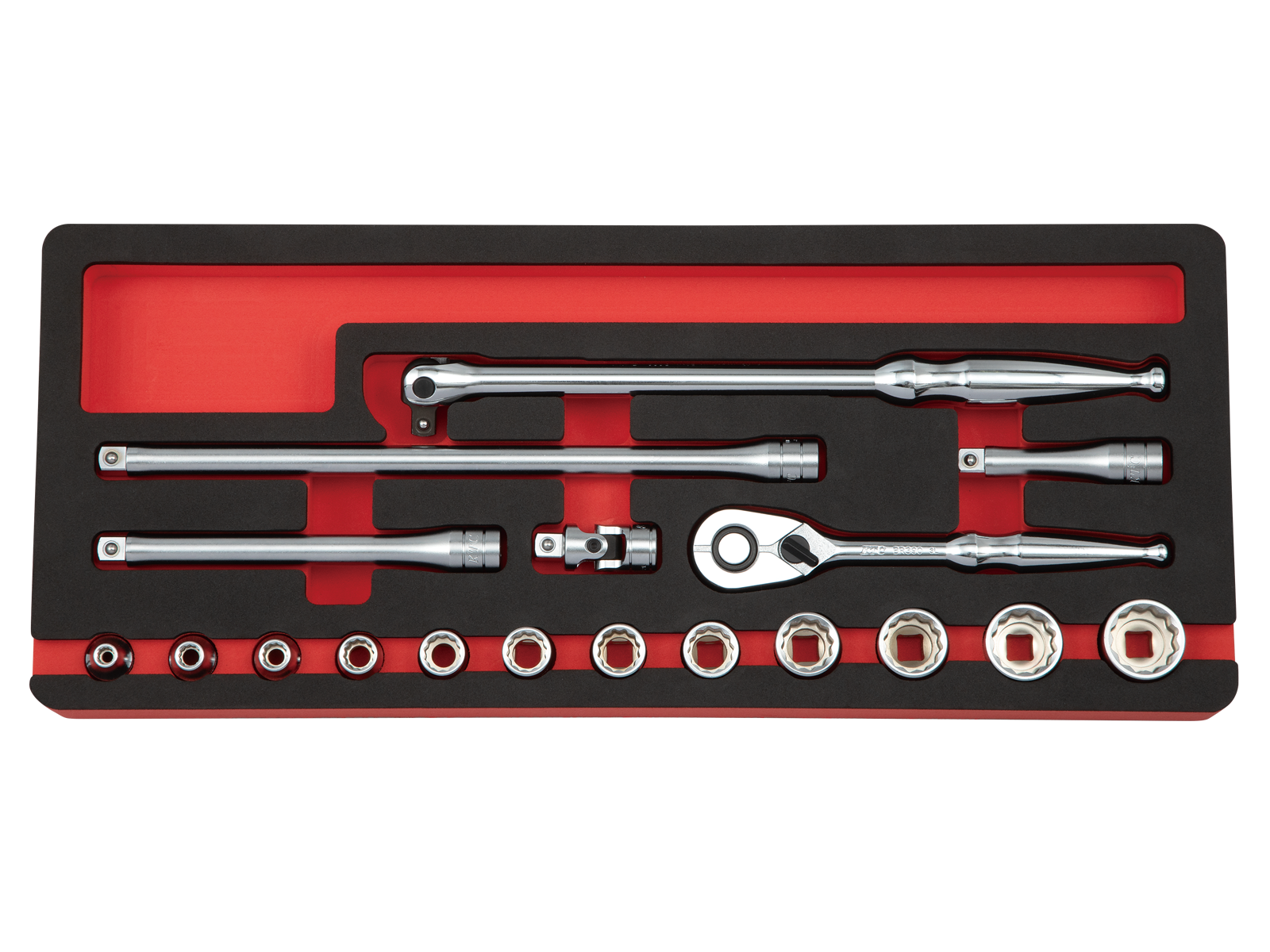 9.5sq.ソケットレンチセット(十二角)[18点] | KTCツール