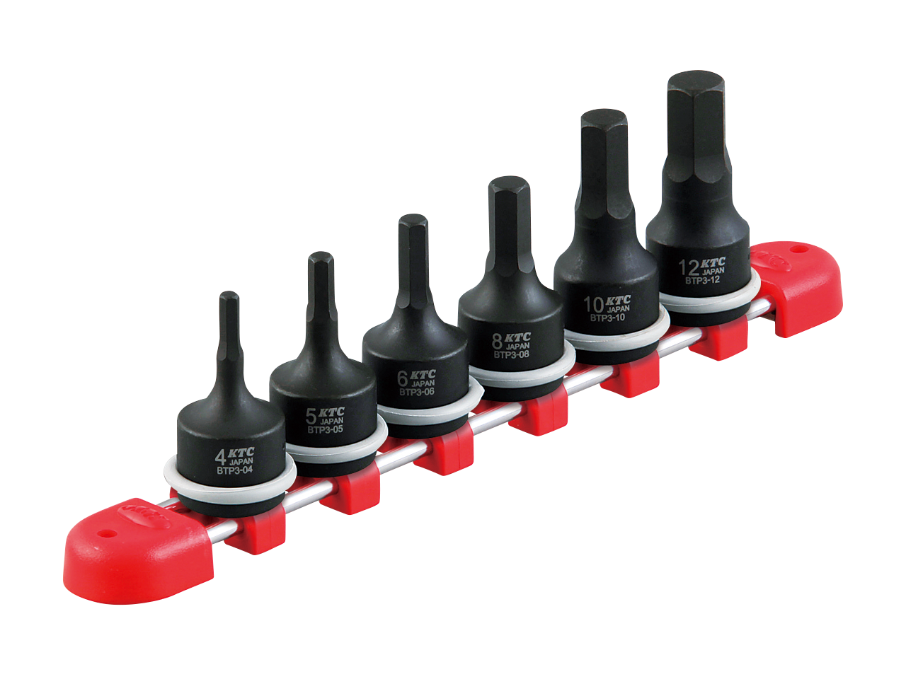 9.5sq.インパクトレンチ用ヘキサゴンレンチセット[6コ組] | KTC