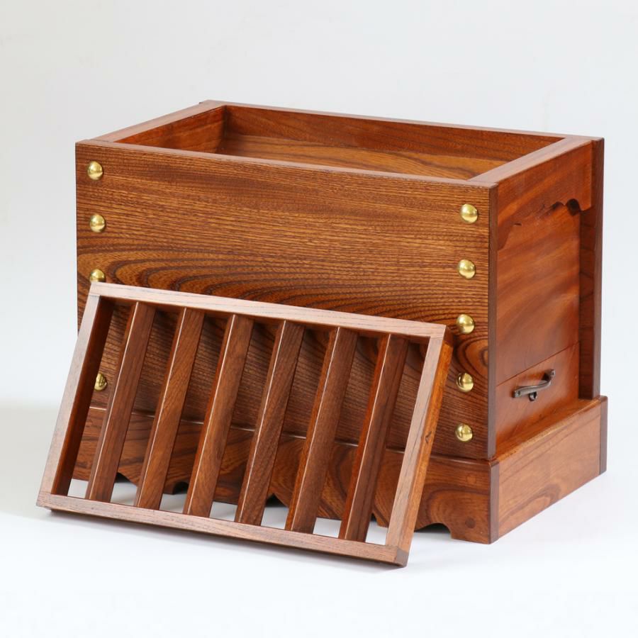 ケヤキ製 賽銭箱 1尺5寸（幅46cm） 日本製 国産 寺院 社寺 神社