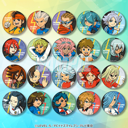 15周年記念 イナズマイレブン くじ引き堂 布ポスター アクスタ 缶バッジ