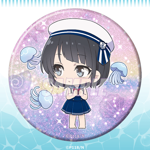 凪のあすから くじ引き堂 くじ D賞 缶バッジ 向井戸まなか 比良平ち