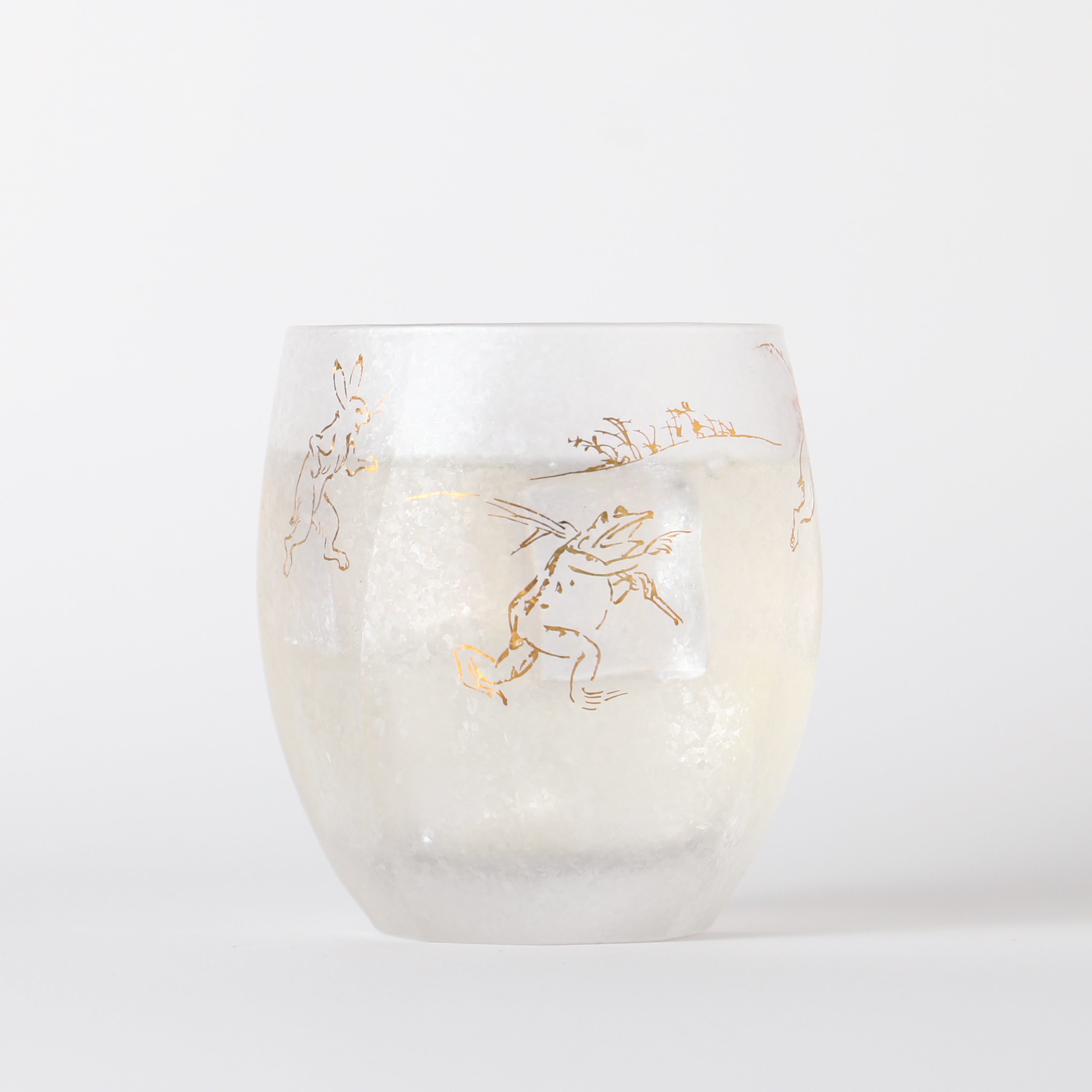 鳥獣戯画の絵柄があしらわれたロックグラス | の酒器・グラス