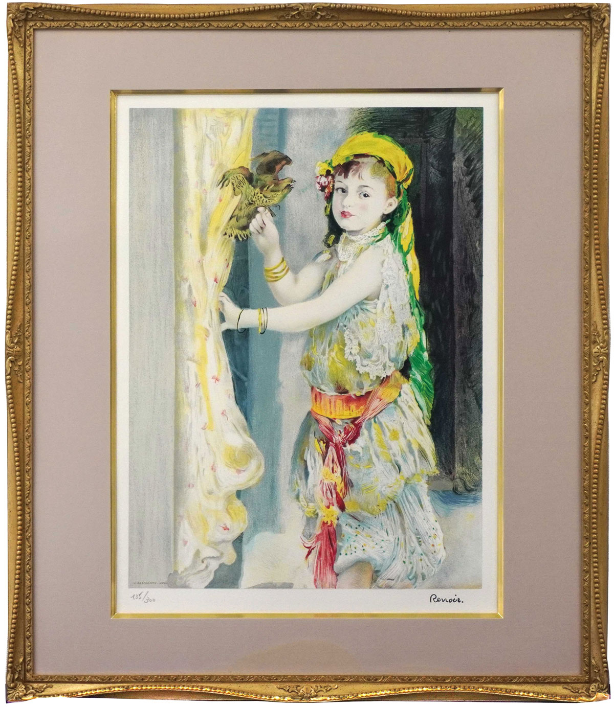 鷹を持つ少女 | くらし絵