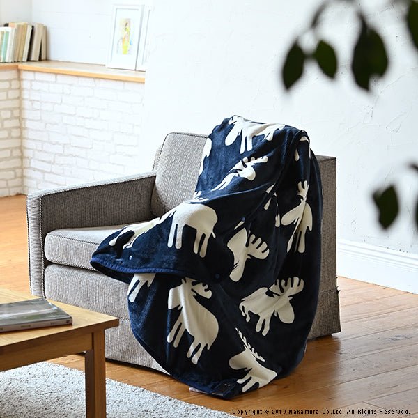 とろけるフランネル 着る電気毛布 curun クルン エルク柄