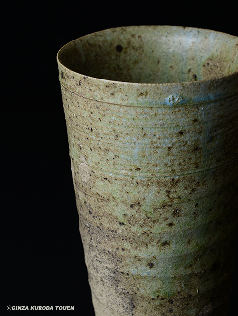 加守田章二 灰釉花瓶 | 銀座 黒田陶苑