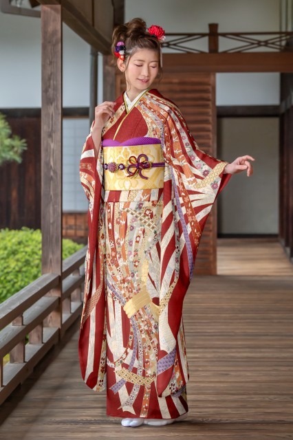 80036】束ね熨斗｜成人式の高級振袖レンタルは京都逸品館へ