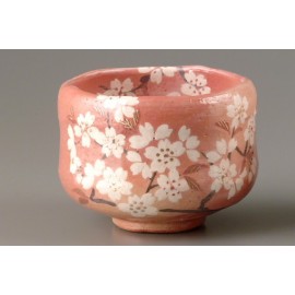 茶道具『赤楽茶碗』 萬福堂 楽入 作 作品紹介 | 吉村楽入