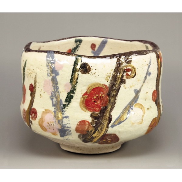 楽入印 乾山 槍梅の画 茶碗 | 楽入 | 京ものさんぽ