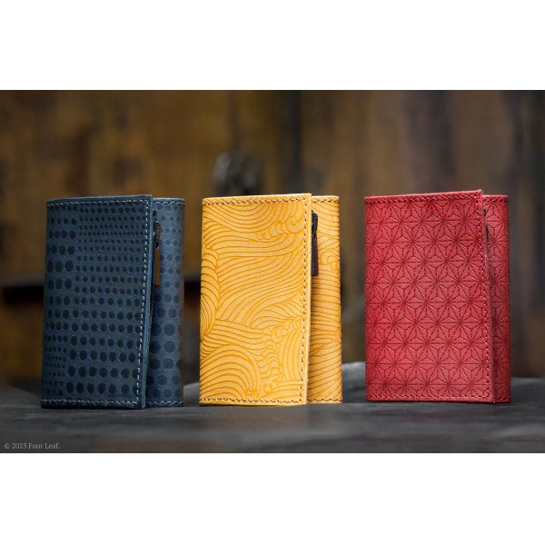 木箱入 藍染 高級 加賀友禅 ミニ財布 小銭 小物入れ 日本伝統工芸 絹