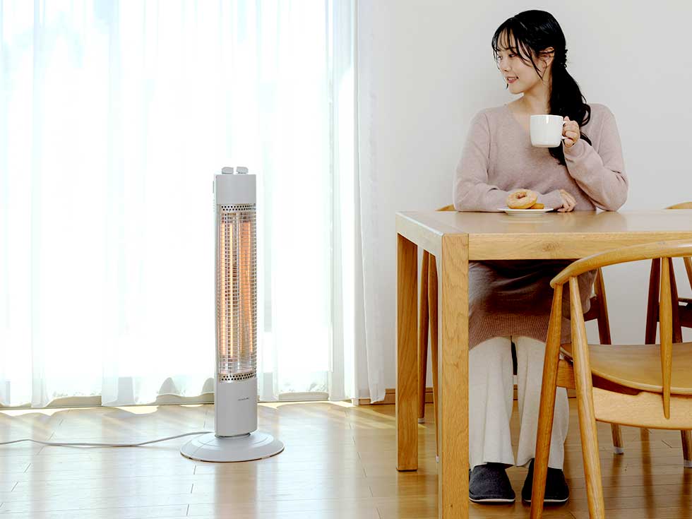 グラファイトヒーター遠赤電気ストーブKKS-09257 | コイズミオンライン