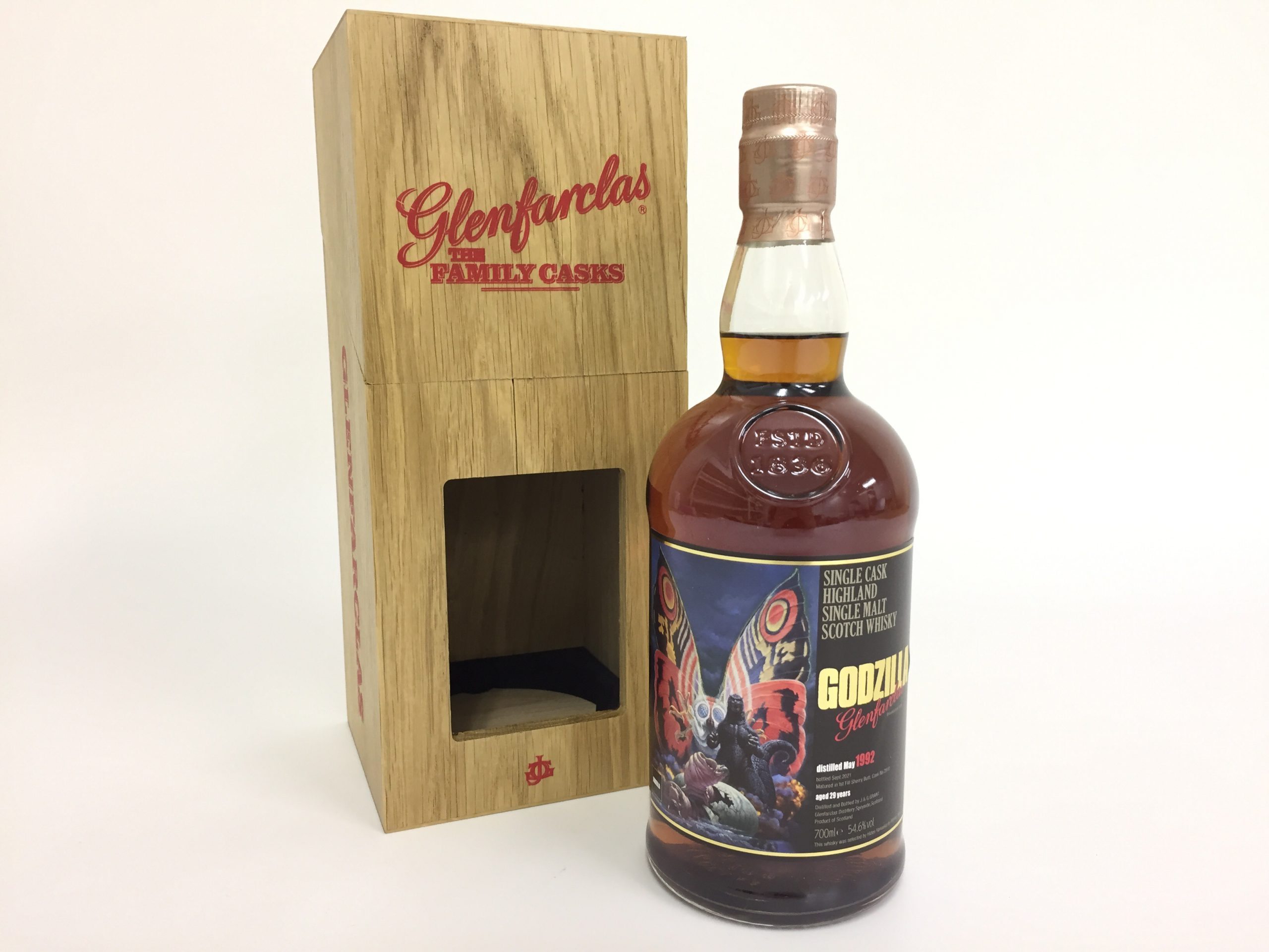 ウイスキーミュウ 「ゴジラ」ラベル グレンファークラス1992 【公式通販】