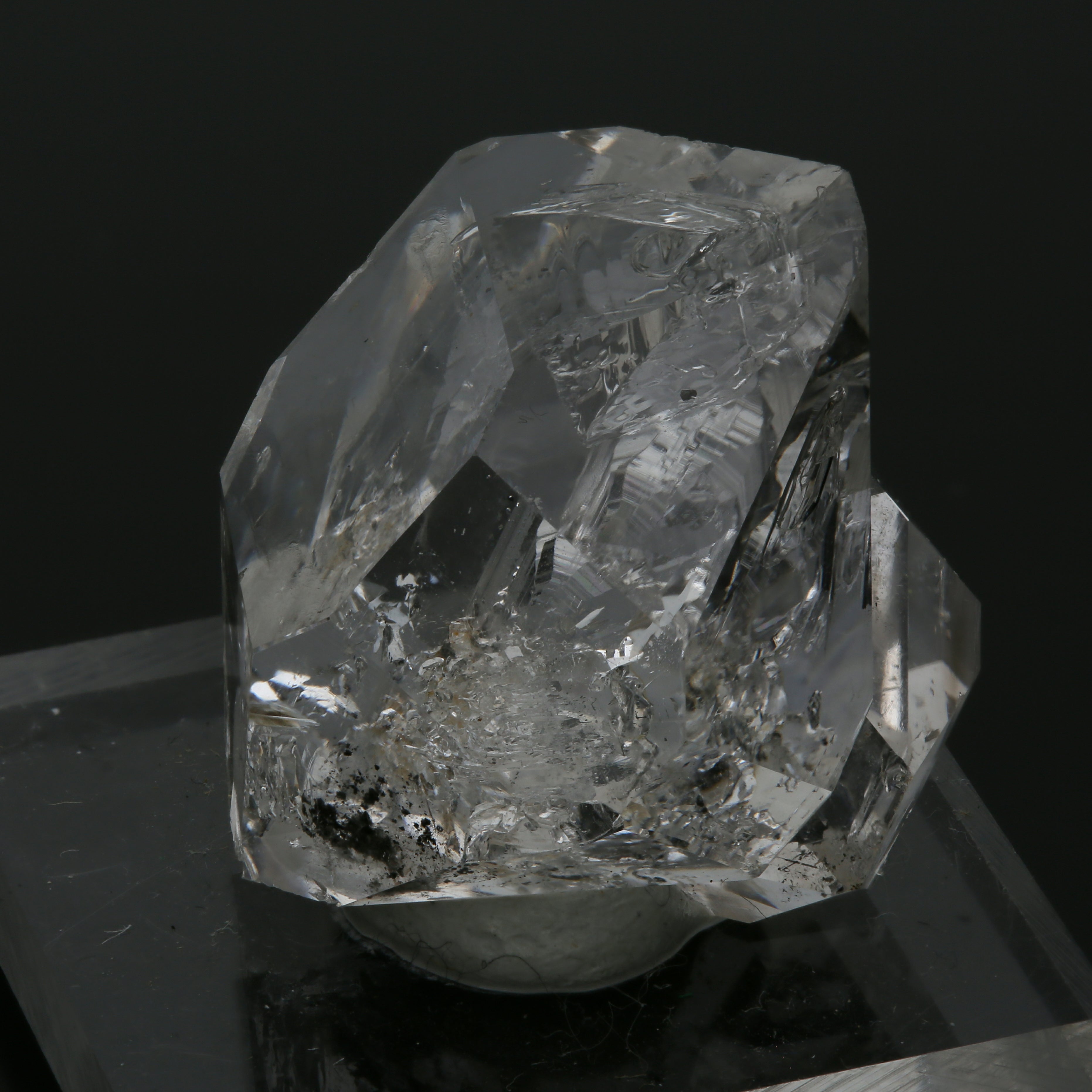 瓶入りルベライト原石とハーキマーダイヤモンド原石 レア