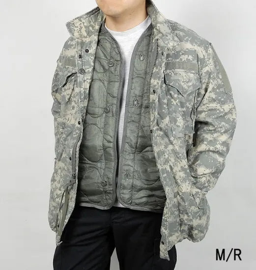 アメリカ軍 ACU デジタルカモ M-65 フィールドジャケット USED A5AU