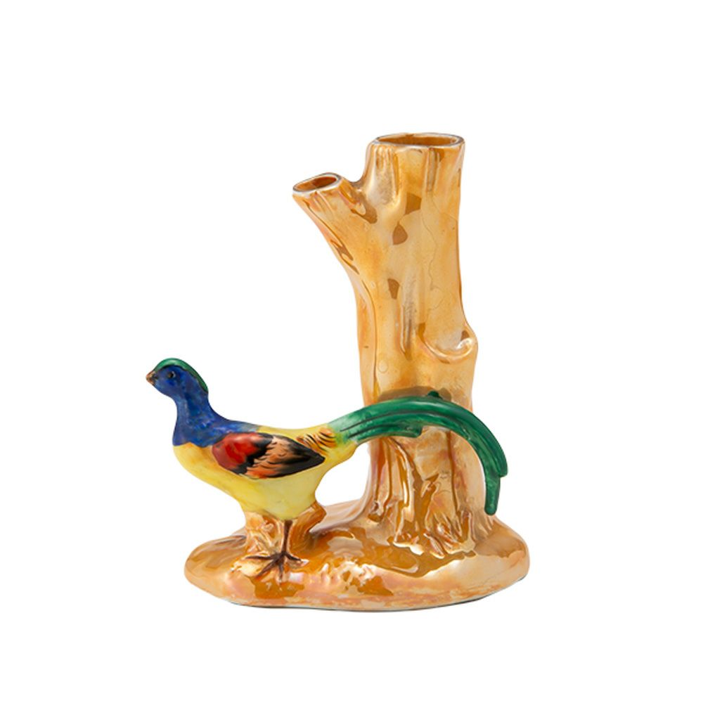 1点限り】オールドノリタケ アールデコ オレンジラスター彩 二口花瓶