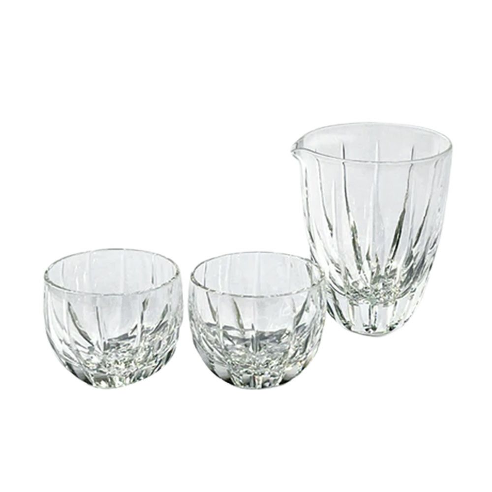 復元薩摩切子 猪口A／1107 八角籠目 瑠璃 | ブランド洋食器専門店ル