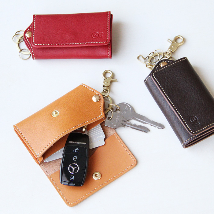 スリムフィットインキーケース[sokunou] ｜革鞄・革小物のPORCO ROSSO