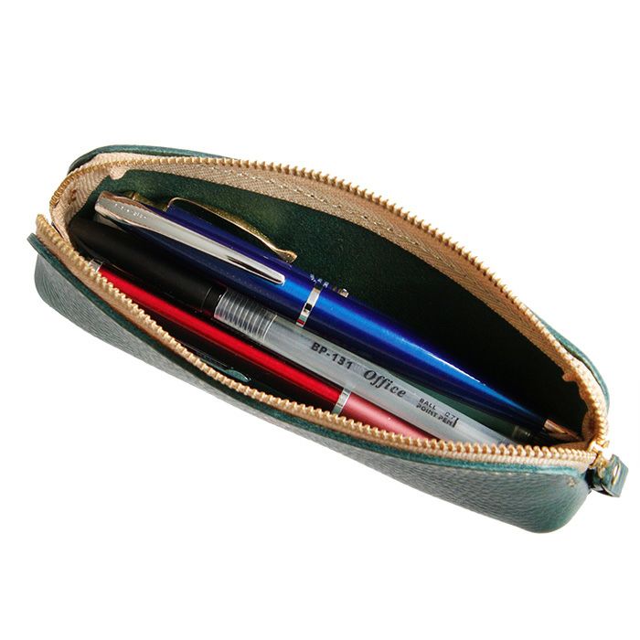 アリゾナレザー／コンパクトペンケース [sokunou] ｜革鞄・革小物の