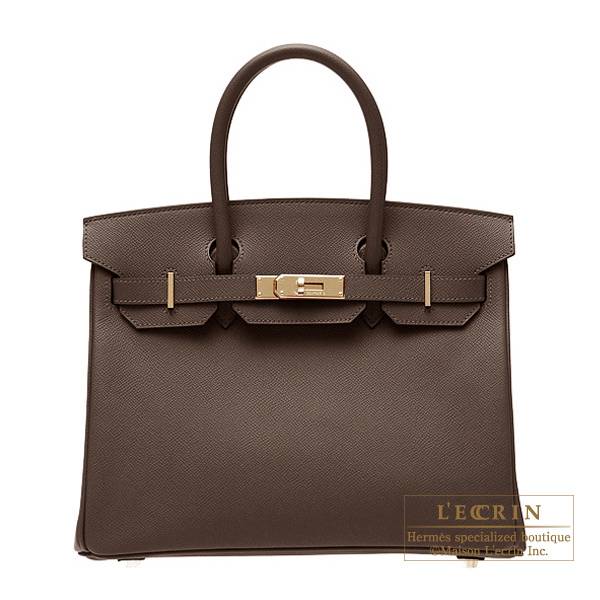 Hermes Birkin bag 30 Chocolat Epsom leather Gold hardware | L