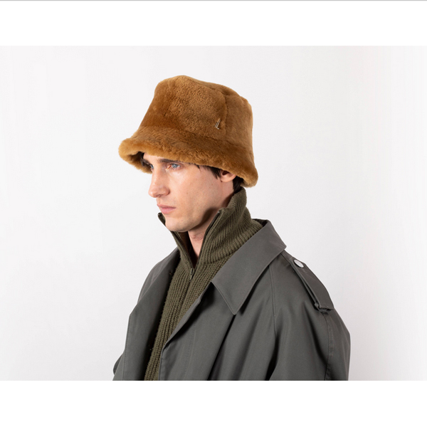 ミュールバウアー ラムスキン ファー バケットハット Muhlbauer