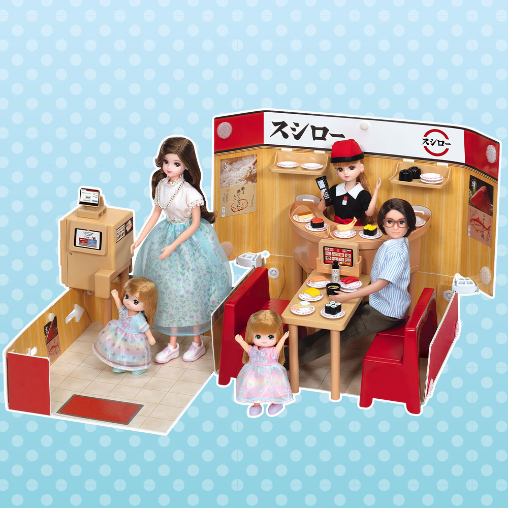 リカちゃん 人形 まとめ売り おもちゃ お店やさん 回転寿司 メイク