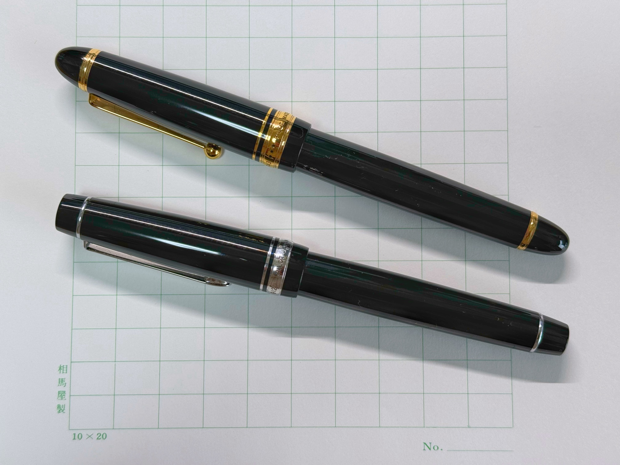 PILOT カスタム743とカスタムヘリテイジ912（どっちもフォルカン