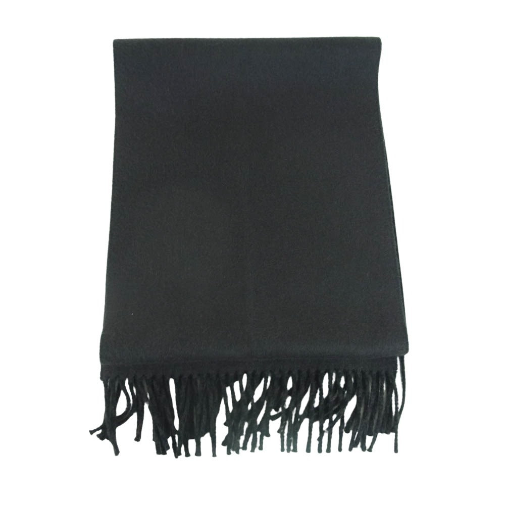 BURBERRY バーバリー カシミヤ カシミア100％ ロゴ刺繍 フリンジ