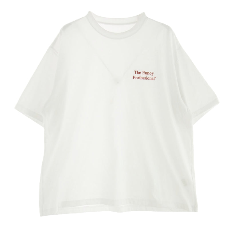 節約 新品 ennoy Panel Border T-shirt XXL ホワイト 白 M】ennoy