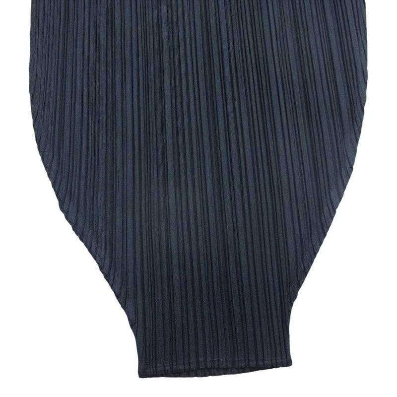 イッセイミヤケ ブラック プリーツ加工 サルエルパンツサイズ:3