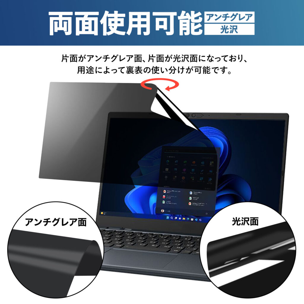 覗き見防止フィルター タブ・粘着式 180度覗き見防止タイプ | 商品情報