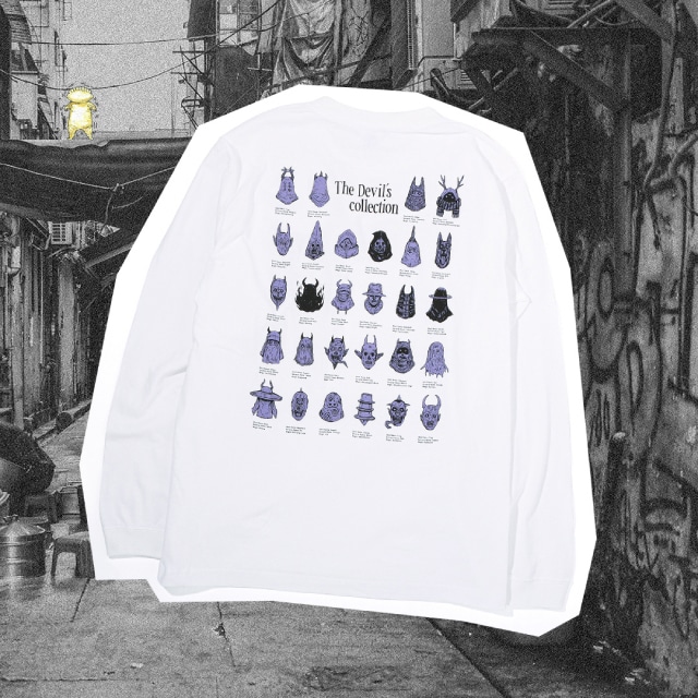 ドロヘドロ』 悪魔ロングスリーブTシャツ ホワイト : サンデー