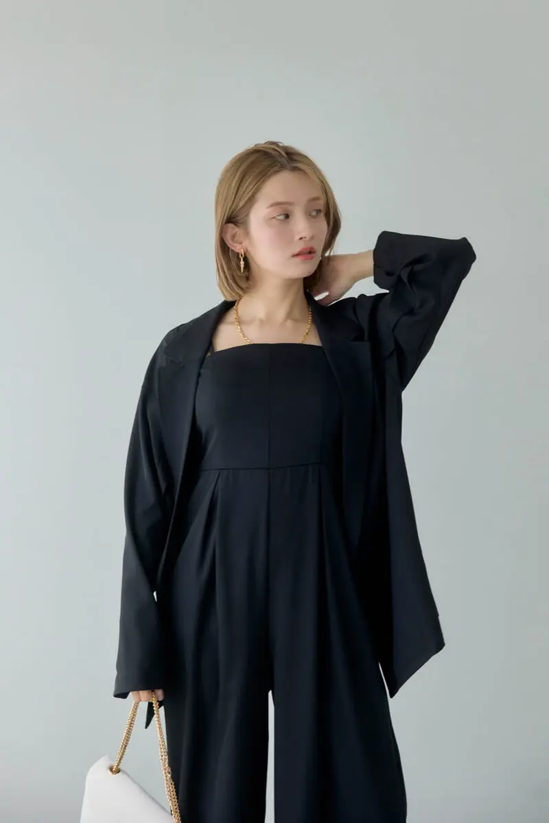 ブラックのジャケット付きオールインワン | et.UNiVER | M | 結婚式
