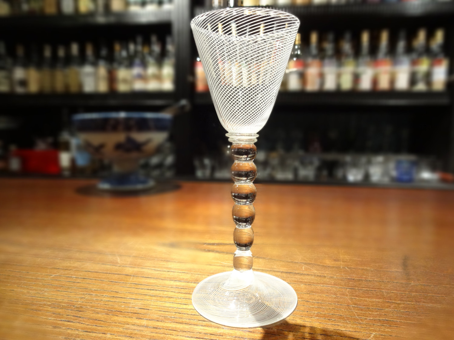 ベネチアングラスSeguso製レース柄ヴィンテージ品 未使用品 ベネチアン