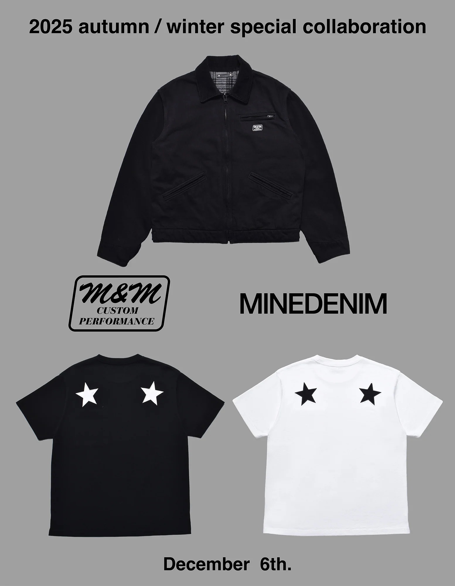 12月6(土)発売スタート！【MINEDENIM(マインデニム)】×【M&M