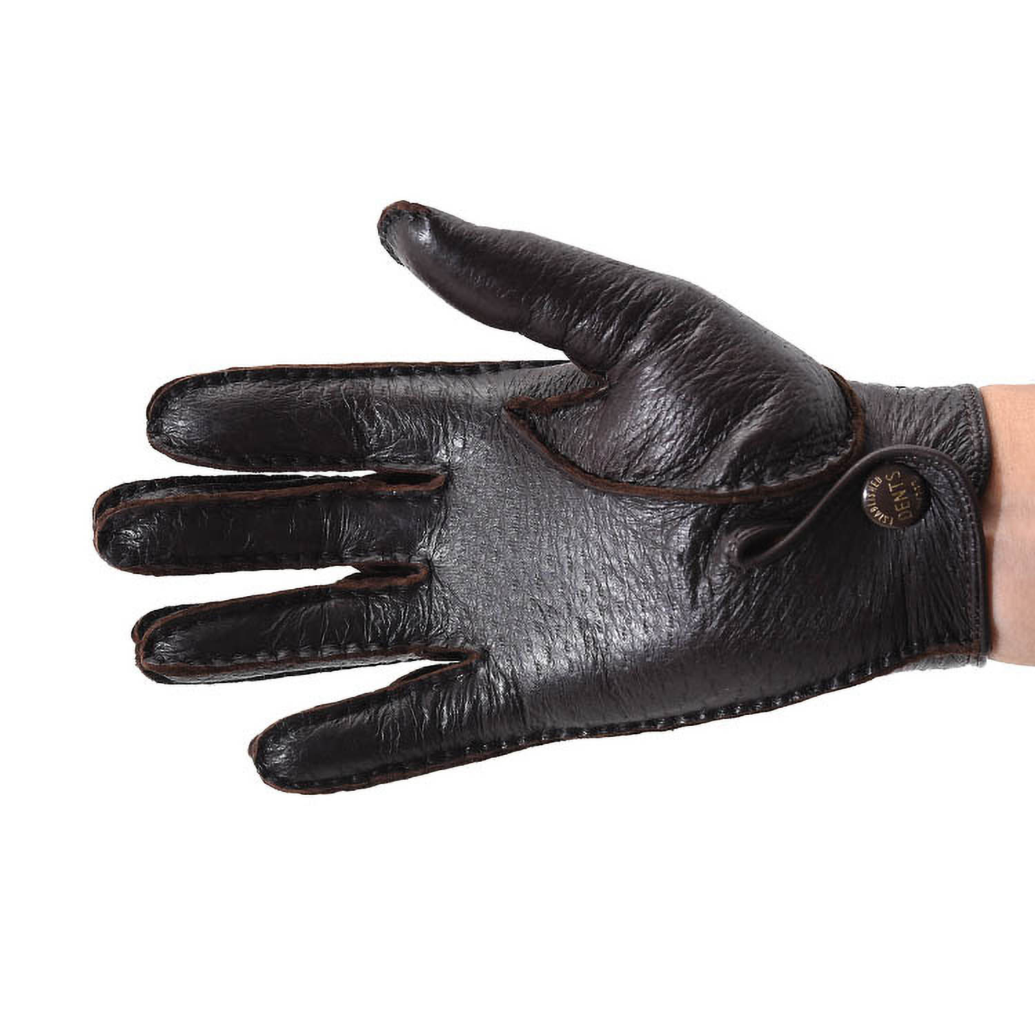 希少革のグローブ】デンツ 15-1043 ペッカリーアンライニング BARK