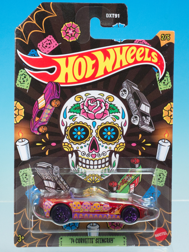 ホットウィール コルベットスティングレー台紙右上曲がり ホット