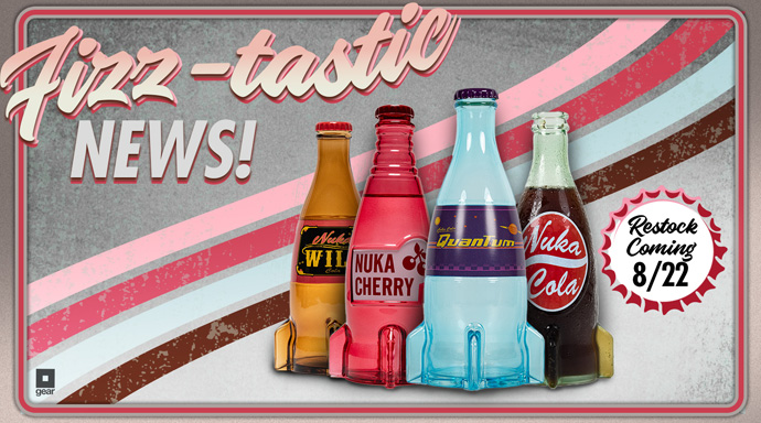 新品未開封【Fallout】ヌカチェリー グラスボトル＆キャップ ヌカ