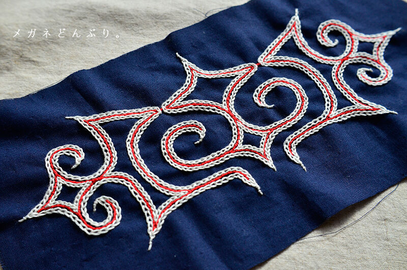 アイヌ刺繍マタンプシ