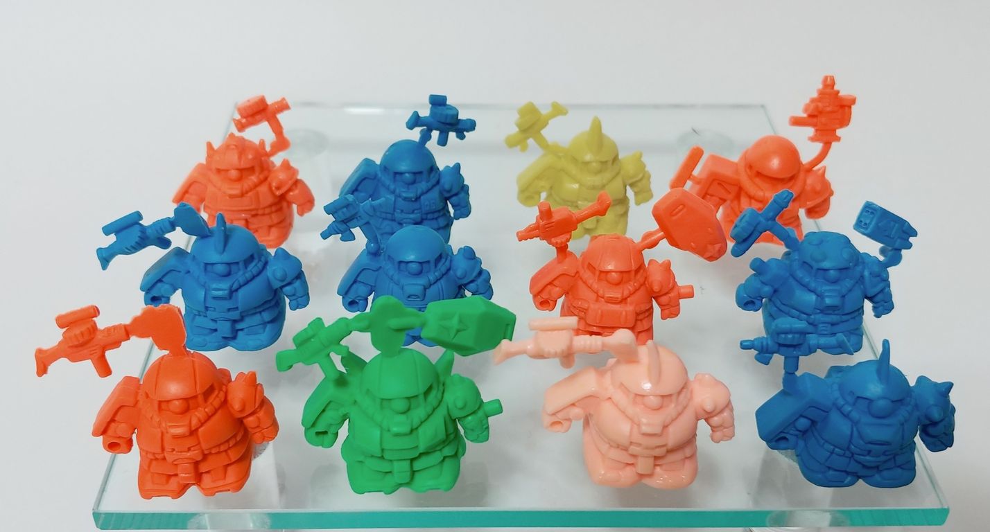 ガン消しのパーツの見分け方1 ザク系 パーツ 武器 違い SDガンダム