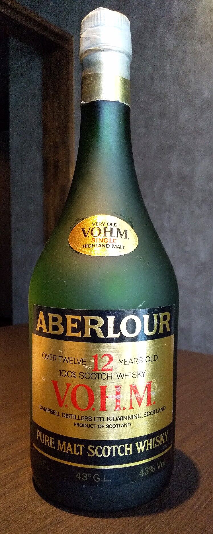 アベラワー12年 V.O.H.M.」／memo : 伏見蒸溜館～備忘録(継続更新中)