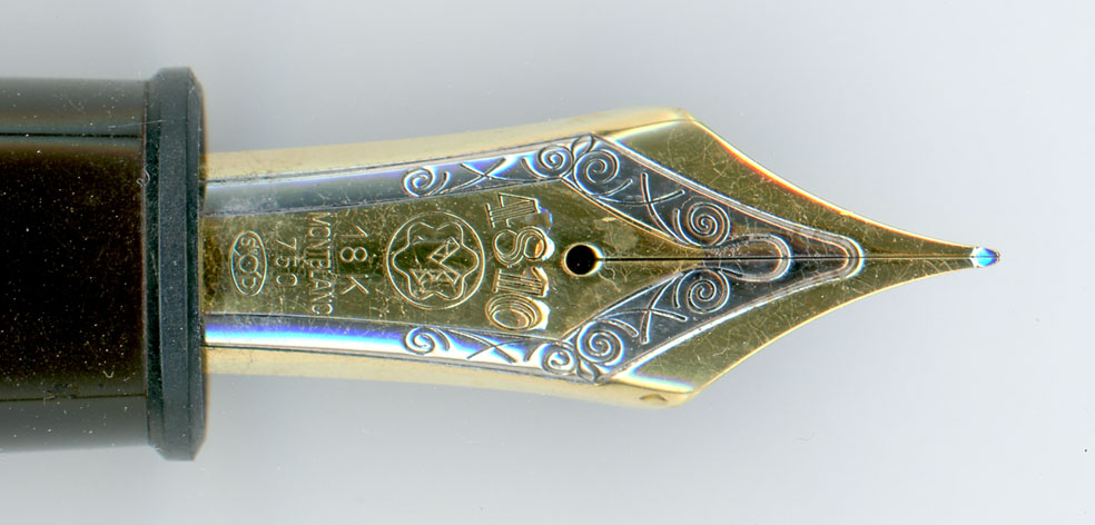 美品 モンブラン ヘミングウェイ芯 149 万年筆 18K 中白 F 細字