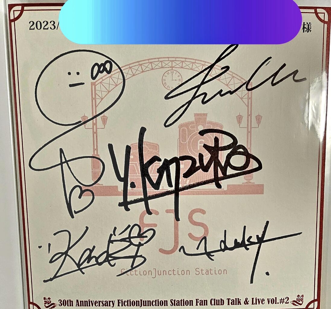 梶浦由記/Yuki Kajiura 】直筆ミニサイン色紙 貴重