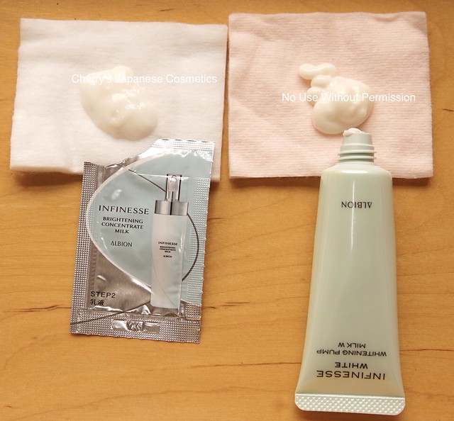 Albion INFINESSE BRIGHTENING CONCENTRATE MILK (medicated) made my