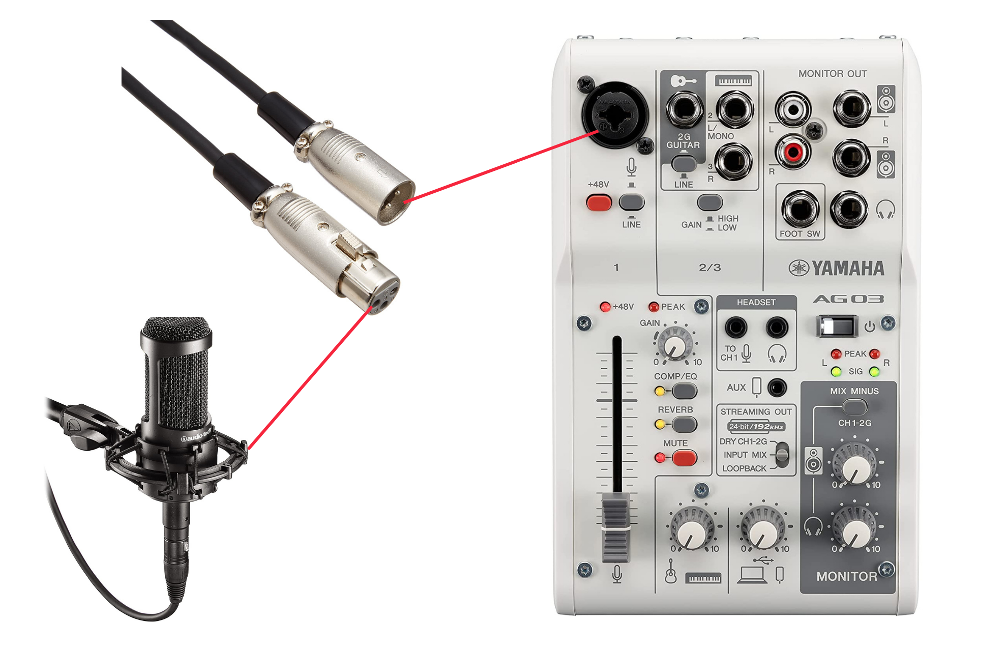 ヤマハ AG03 オーディオインターフェース ミキサー 極美品】YAMAHA